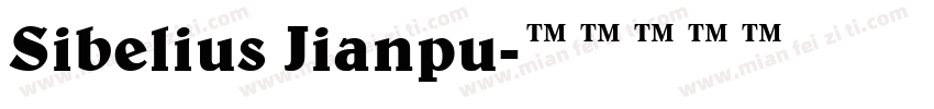 Sibelius Jianpu字体转换